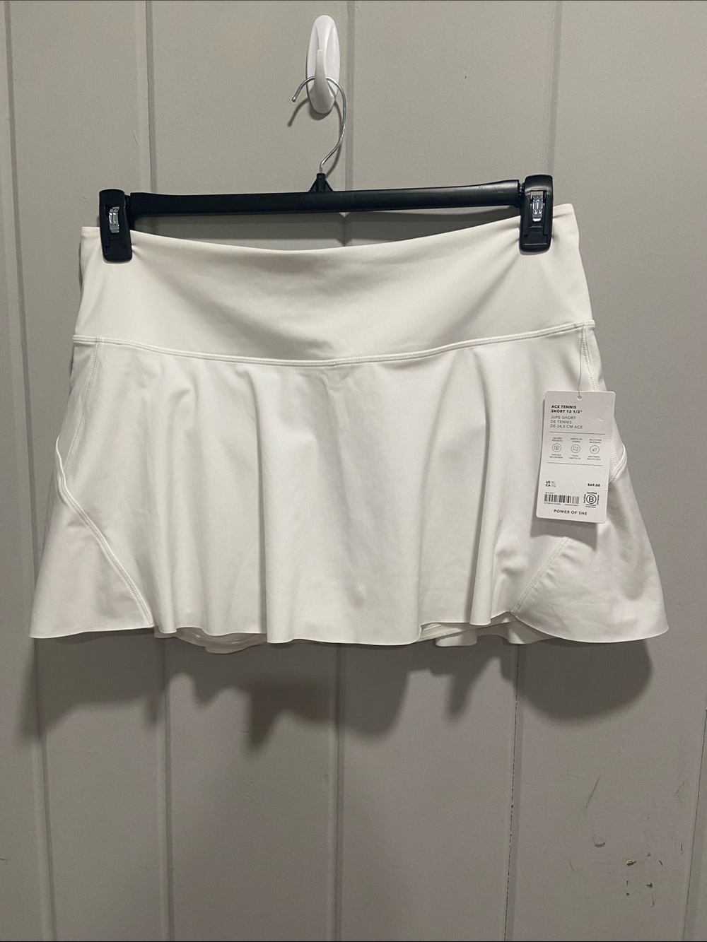 Athleta White Flared Athletic Skort